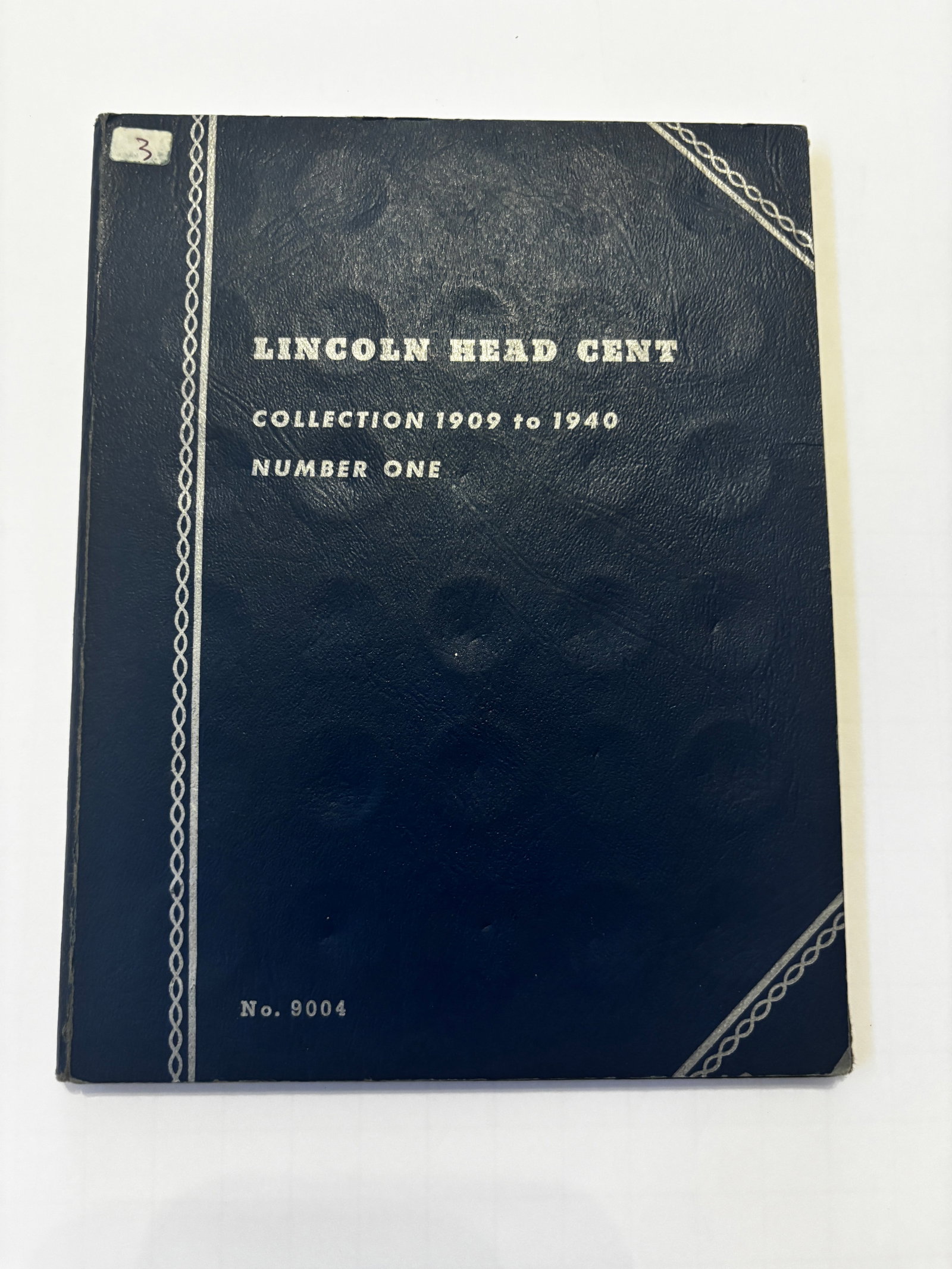 Whitman Lincoln Head Cent Album No. 1, 1909–1940, Partially Filled with Better Early Dates: Whitman Lincoln Head Cent Collection No. 1 covering the years 1909–1940. The album contains a substantial group of Lincoln Wheat cents spanning the 1910s through 1940, including numerous Philadelphi