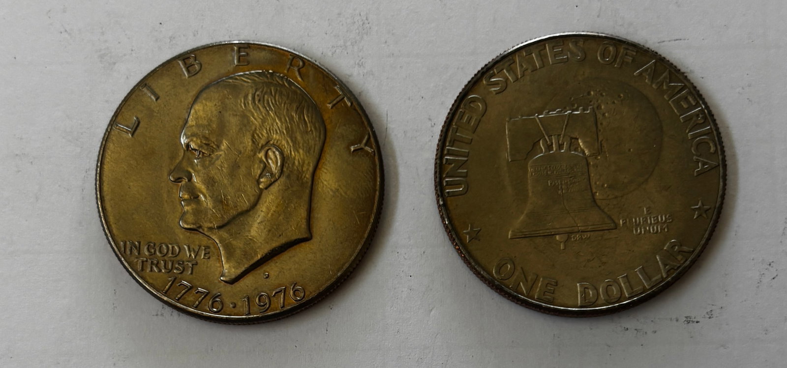 Lot of Twenty (20) 1776–1976 Eisenhower Bicentennial Dollars (1 of 2)