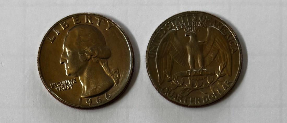 Lot of 40 Washington Quarters Including 1966 Issues (1 of 2)