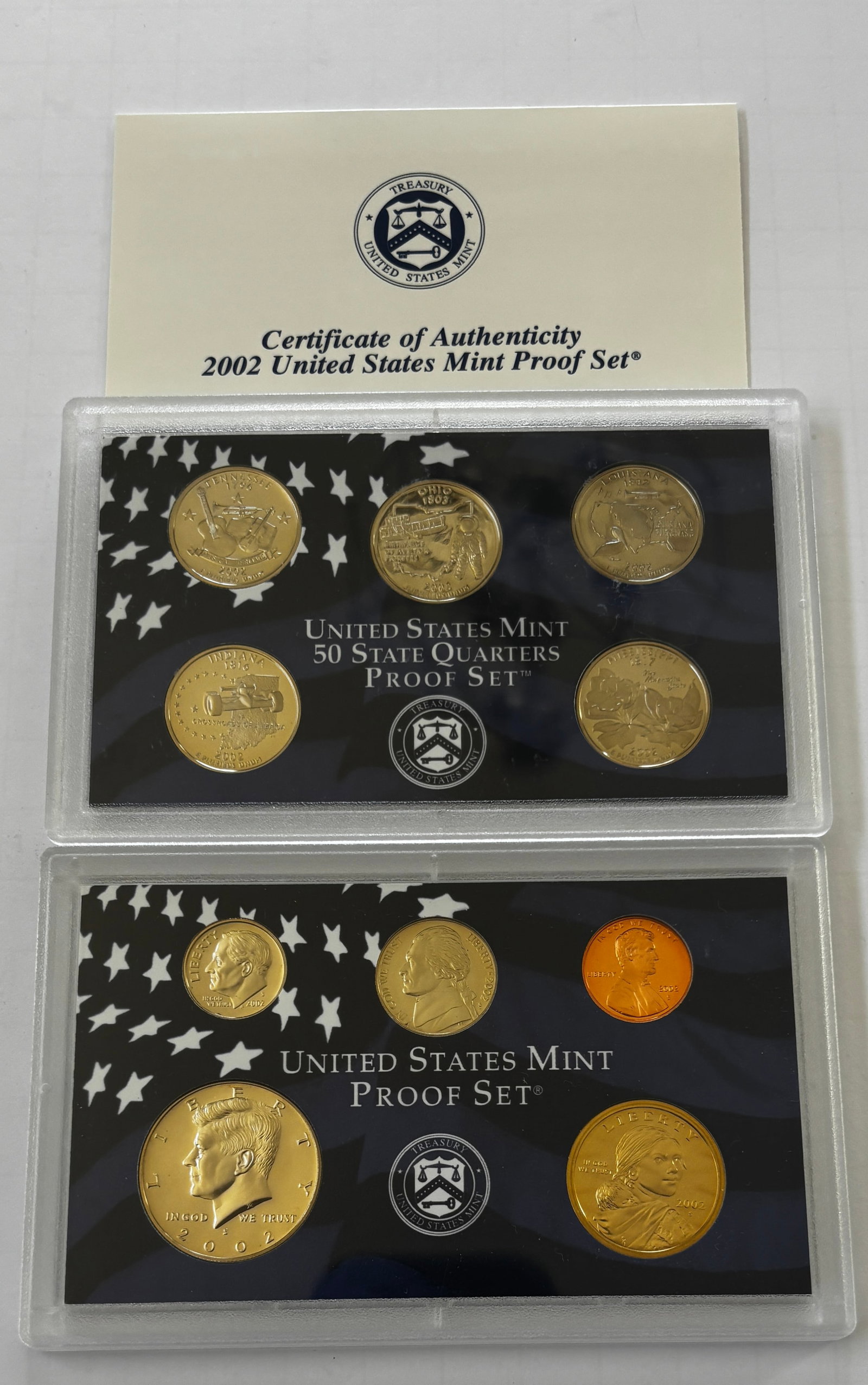 2002 United States Mint Proof Set with State Quarters and Original Packaging (1 of 3)