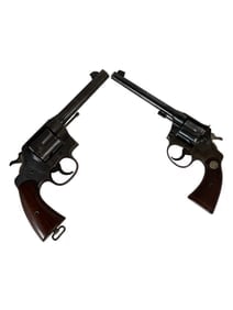 Colt U.S. Army Model 1917 .45 ACP Revolver Serial 141888 & Colt Police Positive .22 Revolver Dual (1 of 11)