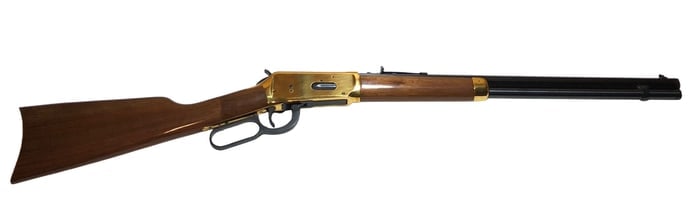 Winchester Model 94 Centennial 1866–1966 Lever Action Rifle .30-30 Caliber: Winchester Model 94 Centennial 1866–1966 lever action rifle chambered in .30-30 Winchester, featuring commemorative brass-plated receiver marked “Winchester Centennial ’66” and “A Centur