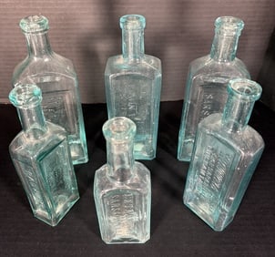 19th C Patent Medicine Bottle Lot (6) Radway’s R.R.R., Dana’s Sarsaparilla, Joy’s Vegetable (1 of 11)