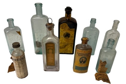 Turn-of-the-Century Veterinary & Horse Liniment Bottle Collection (9) Pfeiffer Chemical Co, (1 of 13)