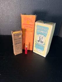 Antique Patent Medicine Box Lot Radway’s Resolvent Dr Daniels Liniment Herrick’s + Labeled (1 of 13)