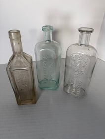 Antique Sarsaparilla Bottle Lot Allen’s Emerson’s Edward Wilder Embossed Aqua Amber 9 (1 of 4)