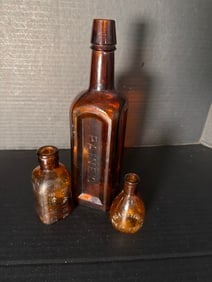 Antique PAINE’S Celery Compound Bottle Wyeth & Valentine’s Meat Juice Medicine Lot (1 of 8)