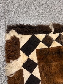 Patchwork Area Rug with Llama Motif - 5