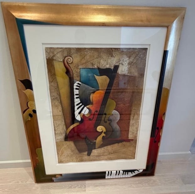 Emanuel Mattini Mixed-Media Art Framed (1 of 2)