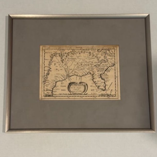 Antique Bookplate Map of Floride (1 of 2)