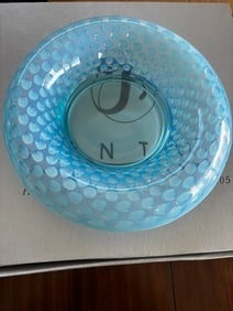 Set of 4 Fenton Blue Opalescent Hobnail Glass Bowls (1 of 3)