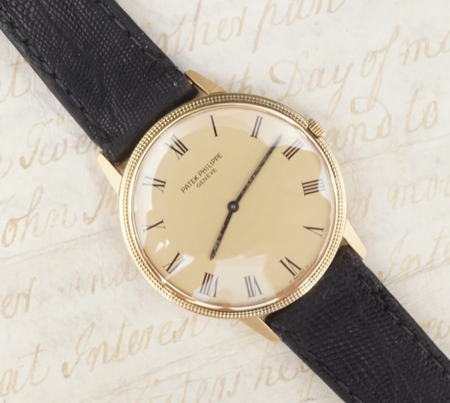 18k Yellow Gold Patek Philippe Calatrava Watch Automatic 35mm 3590 Papers W773 (1 of 3)