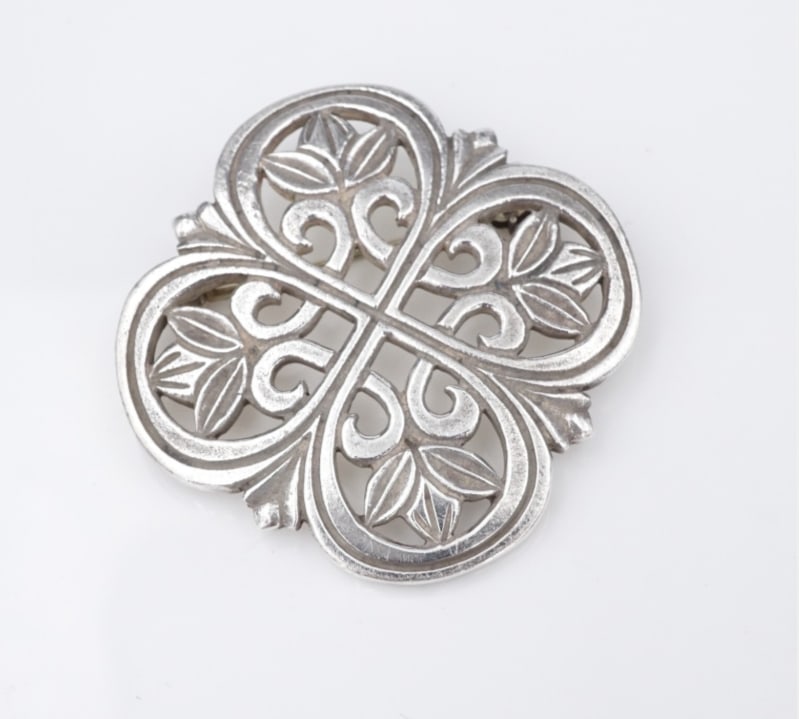 James Avery Angelina Brooch Pin Sterling Silver Retired Rare 1.3" Large OS676 (1 of 3)