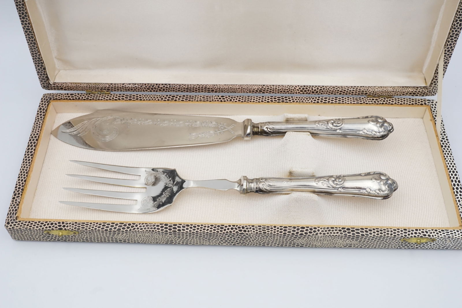 Argento 800 Vintage European Fish Server Set (1 of 3)