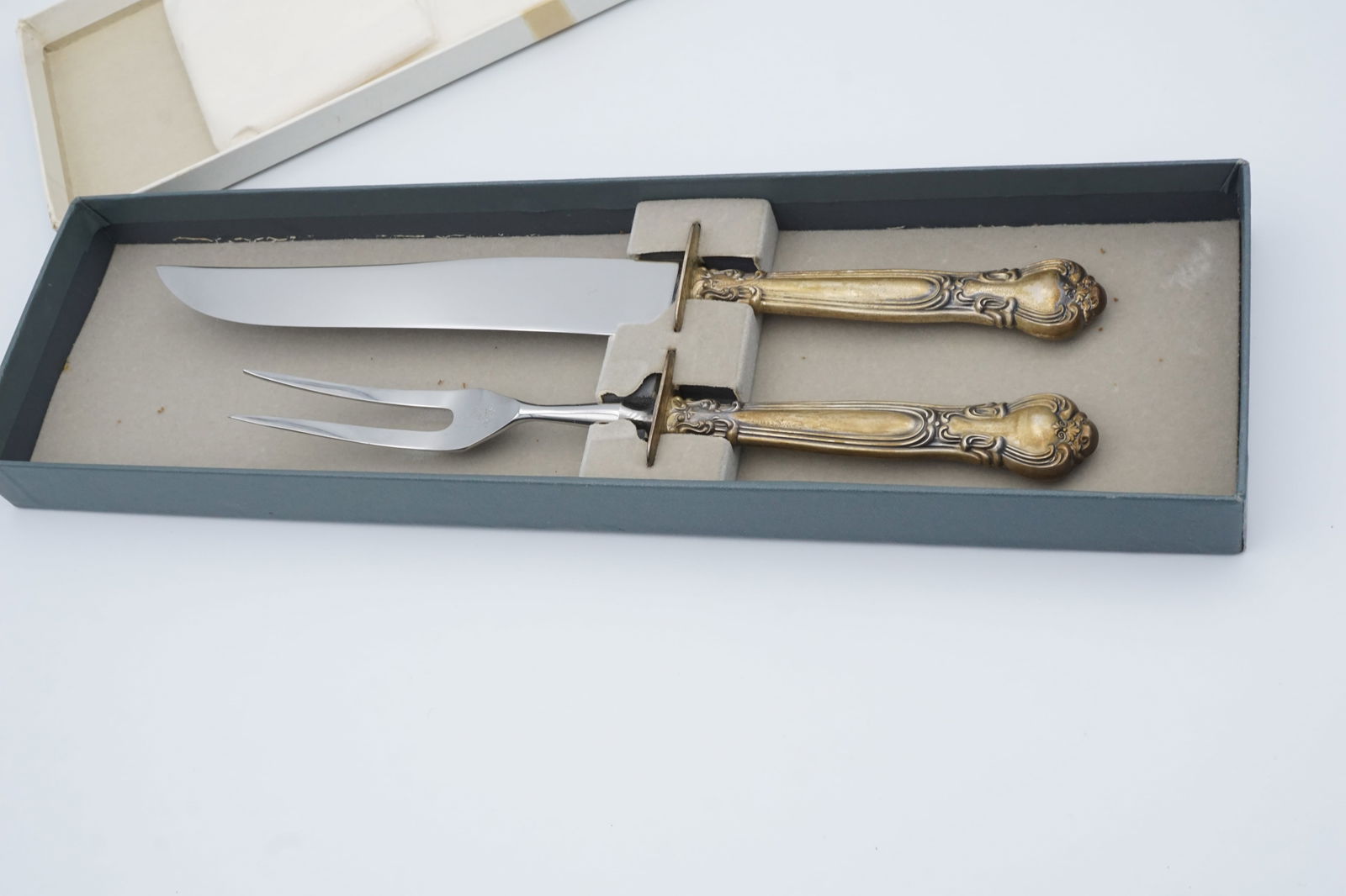 Pair of Gorham Buttercup Sterling Carving Utensils (1 of 3)