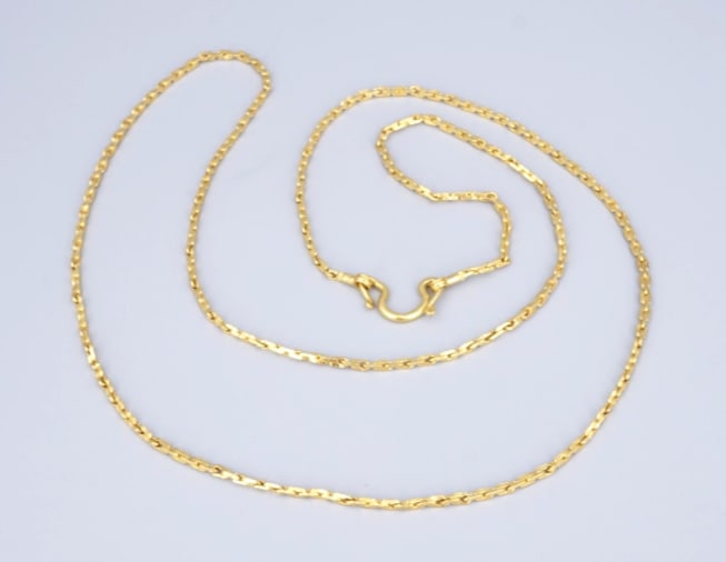 2 Bhat 23k Yellow Gold 2.4mm Chain Necklace 29" 29g NG1855 (1 of 3)