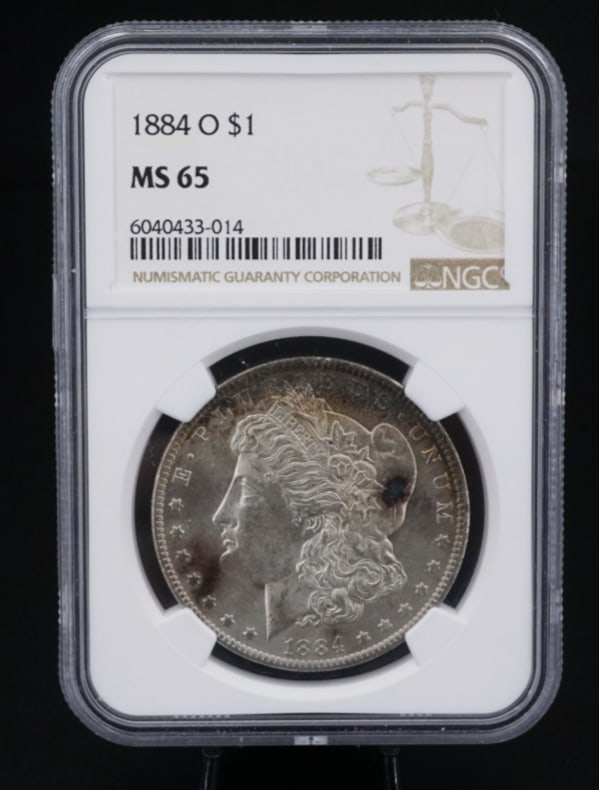 1885-O Morgan $1 Silver Dollar Coin NGC MS64 Great Montana Collection CN446 (1 of 2)