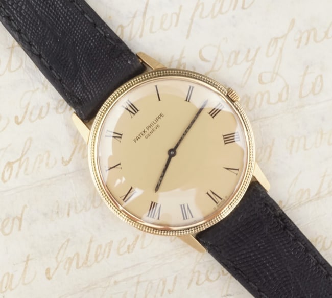 18k Yellow Gold Patek Philippe Calatrava Watch Automatic 35mm 3590 Papers W773 (1 of 3)