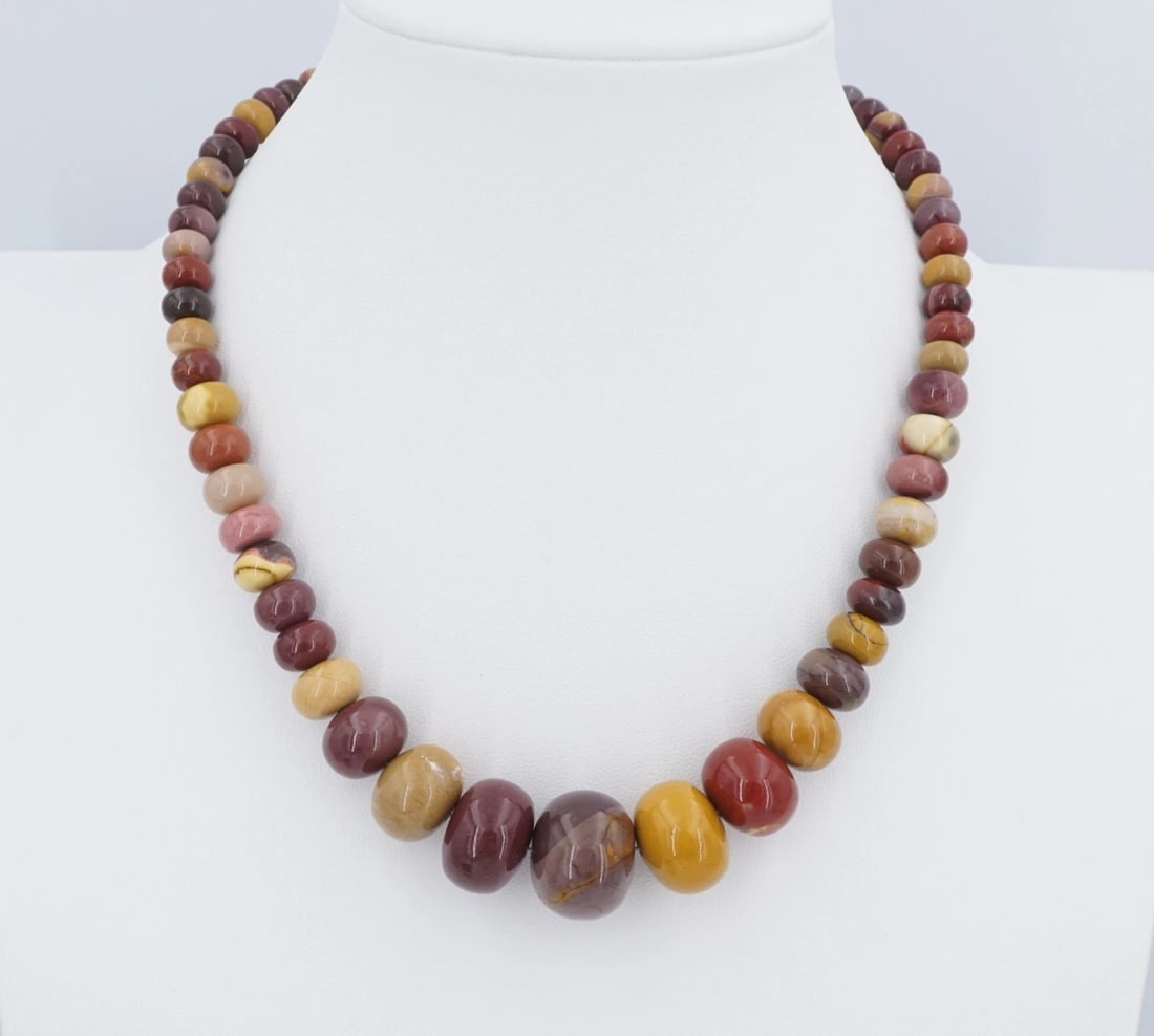 Jay King Graduated Mookaite Bead Necklace 21" 20.1mm DTR Mine Finds NS2378 (1 of 5)