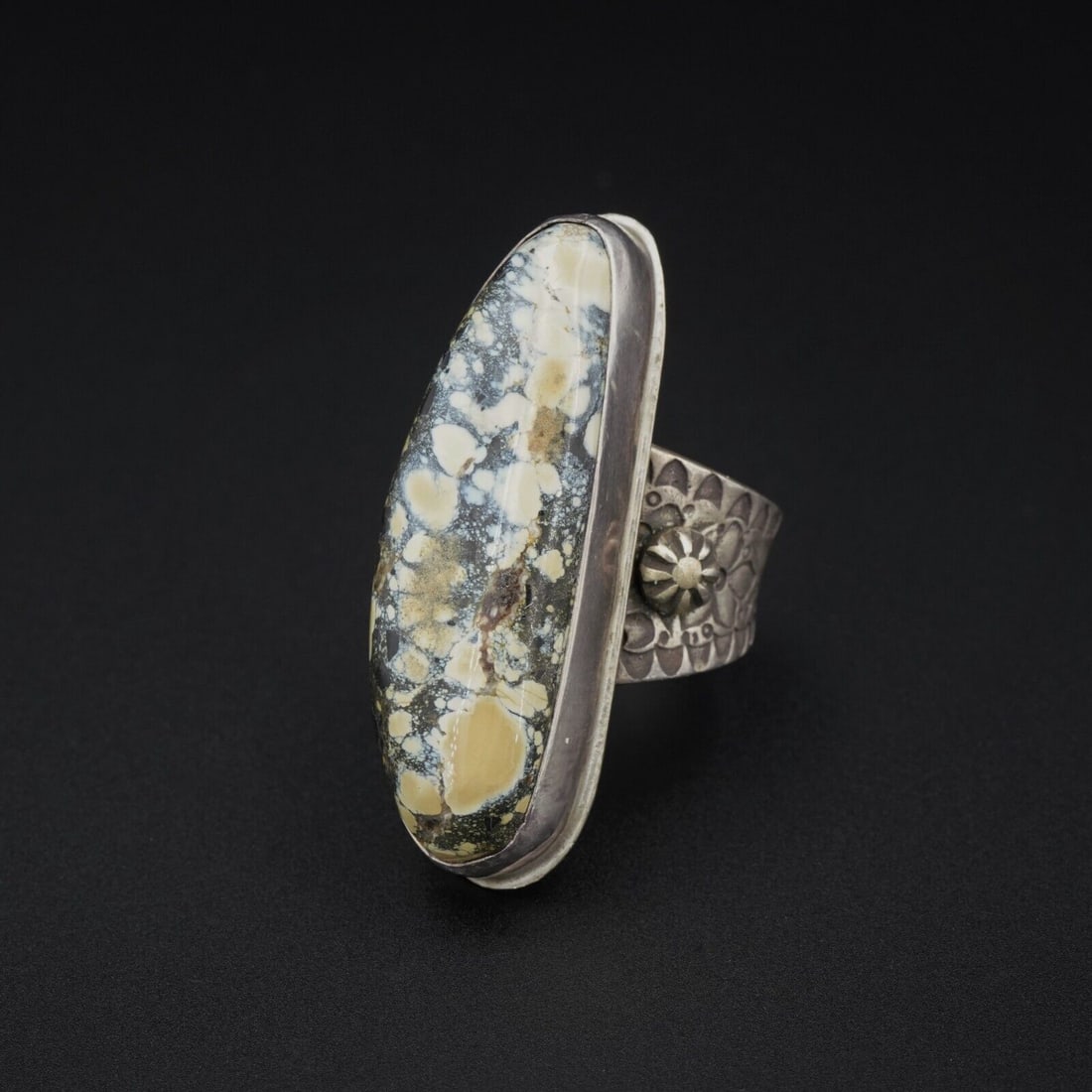 David Troutman Large Sterling Silver Ring 1.5" Size 6 Adjustable Unique RS3242 (1 of 4)