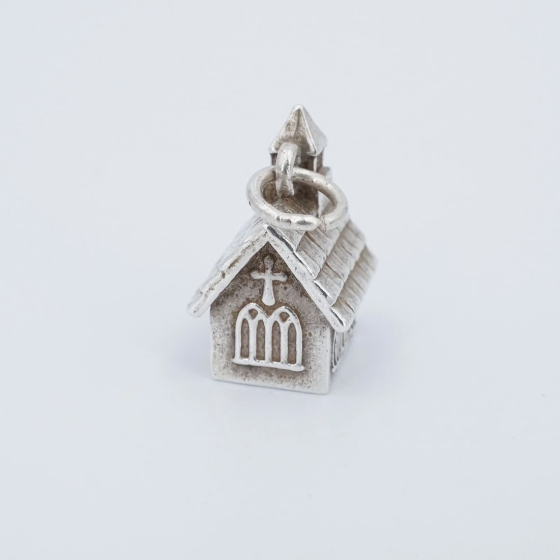 James Avery Church Charm Pendant 3D Sterling Silver 0.7" Retired Rare CHS2254 (1 of 4)