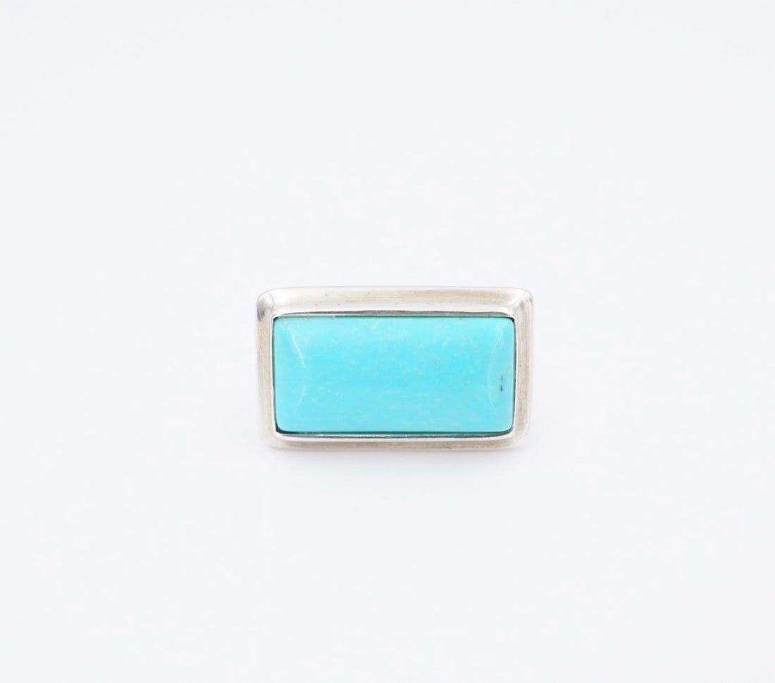 Robert Lee Morris Turquoise Ring Sterling Silver Natural Size 7 RLM RS3990 (1 of 5)