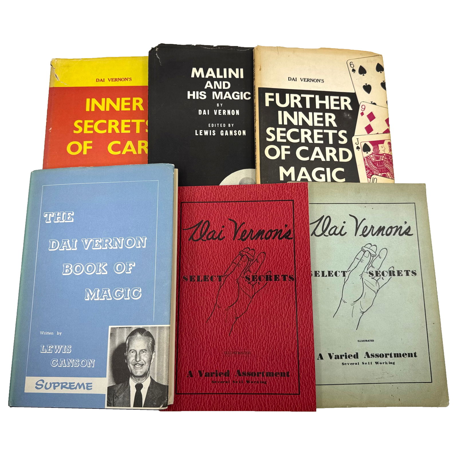 Dai Vernon: Collection of 6 Magic Books, incl. Select Secrets First Ed. (1 of 3)