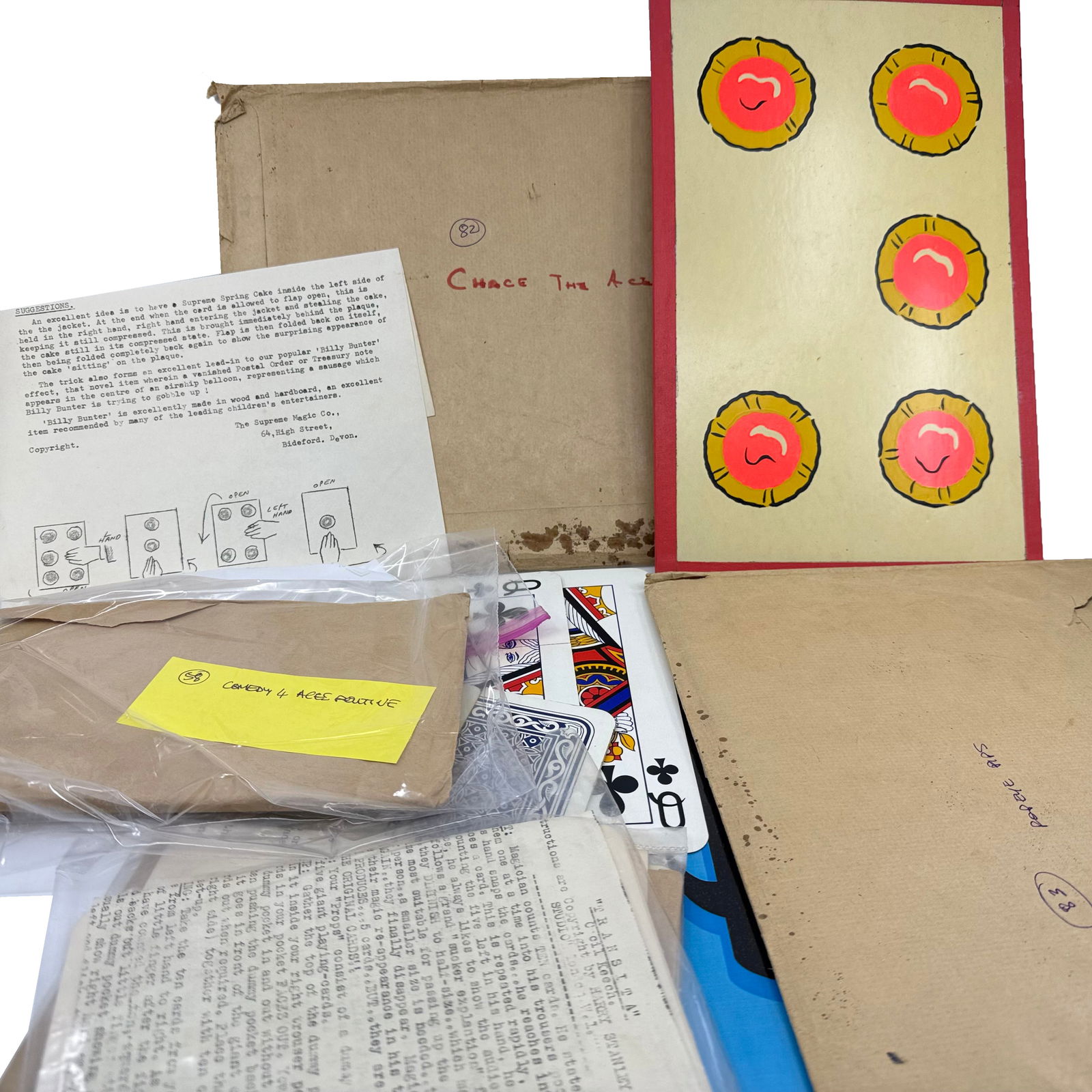 Collection of Jumbo & Oversized Vintage Card Tricks w/ Popeye Pips (1 of 4)