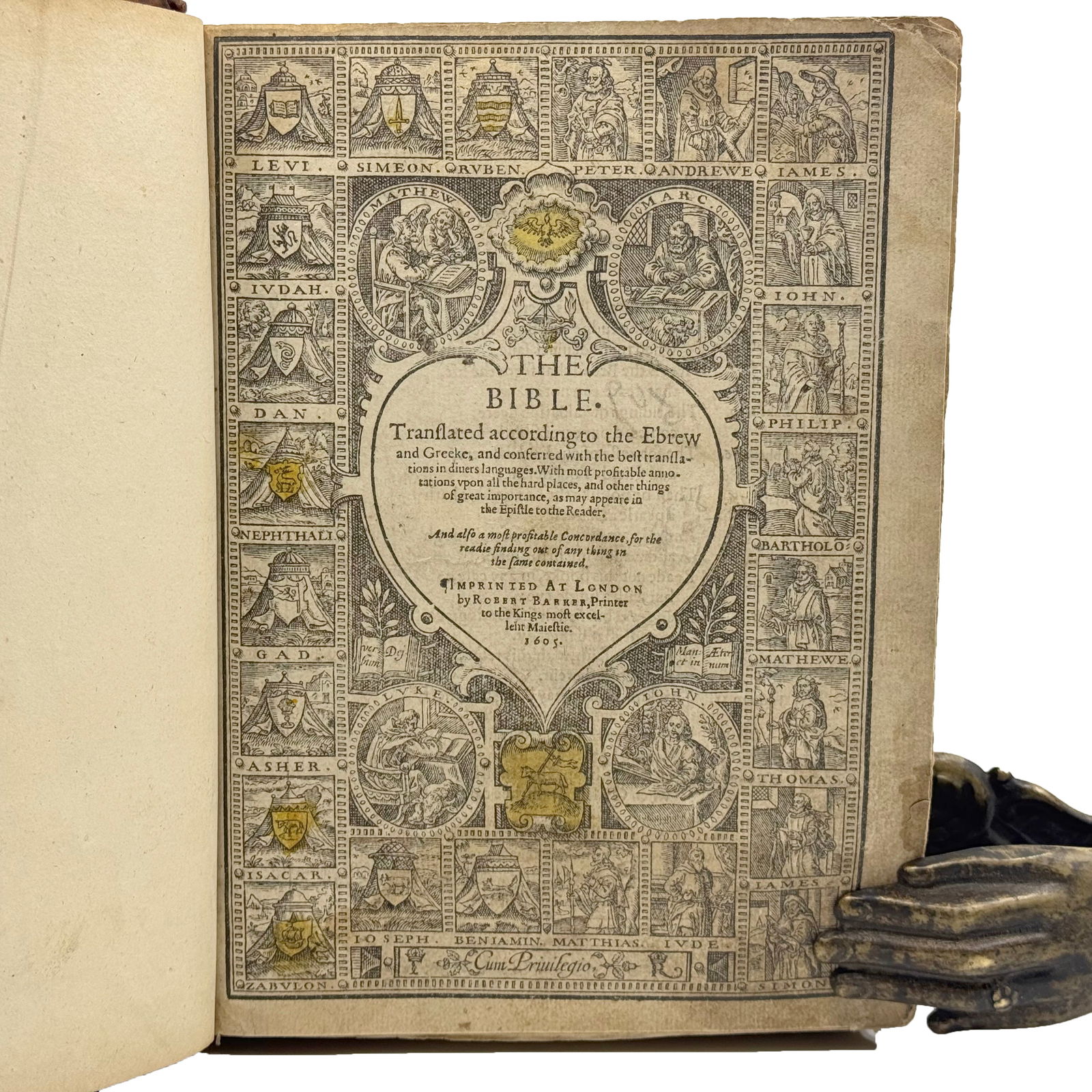 1605 Geneva Bible: Robert Barker Printing, Complete w/ Apocrypha (1 of 11)