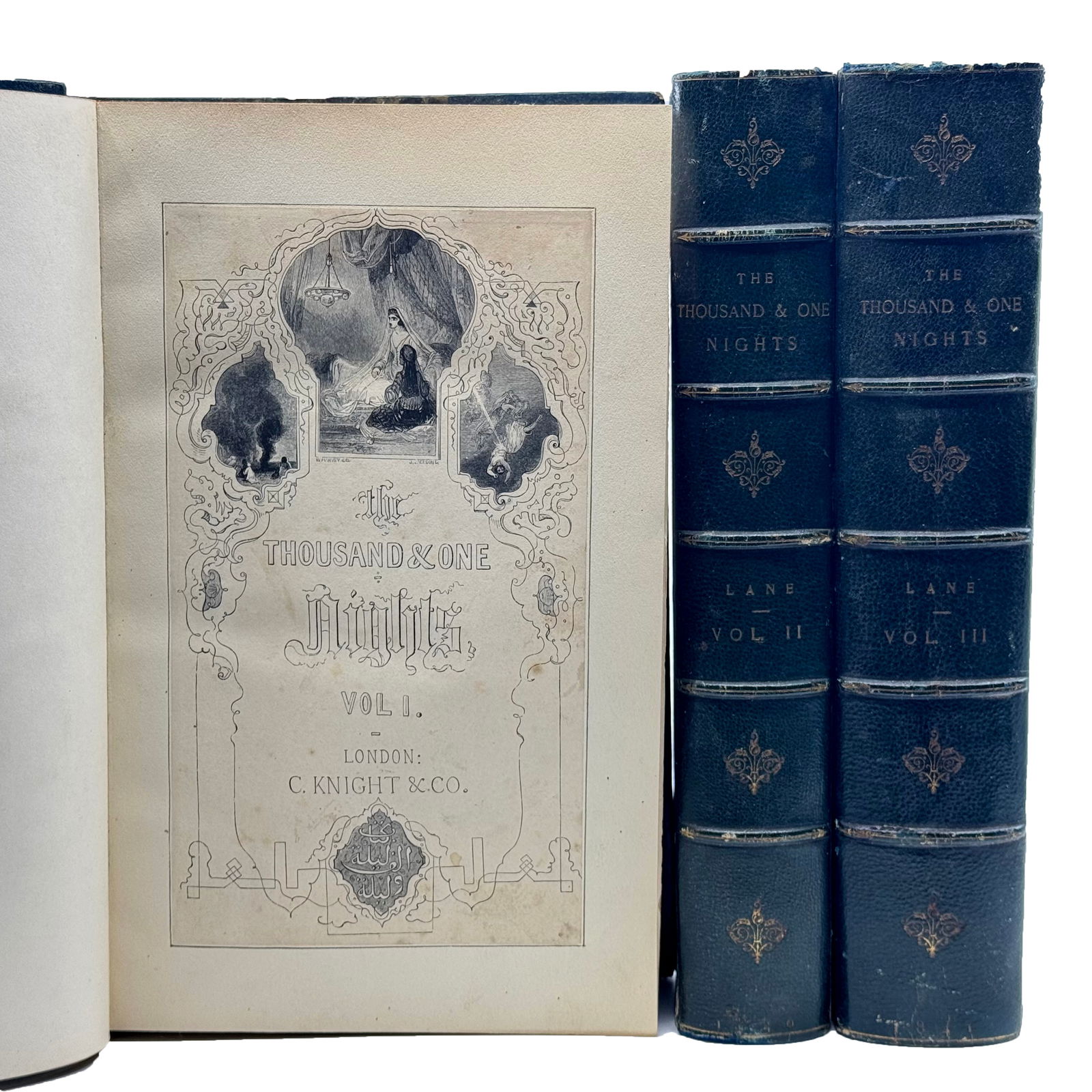 Edward William Lane: The Thousand and One Nights, 3-Volume Set, 1839-1841 (1 of 4)