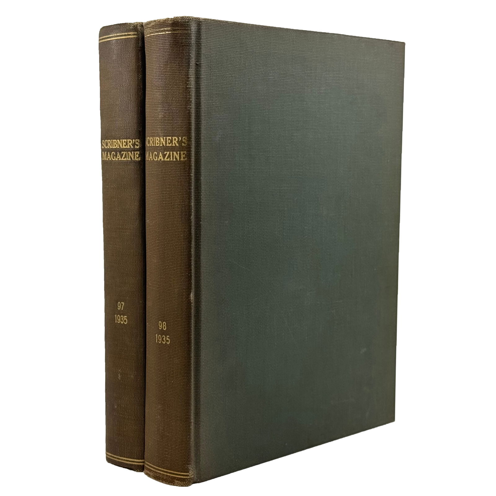 Ernest Hemingway: First Appearance of Green Hills of Africa, 1935 Scribner’s Magazine (Bound (1 of 2)