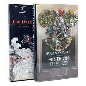 Susan Cooper: 2x Signed First Editions: The Dark Is Rising & Silver on the Tree (1974/1977) (1 of 6)