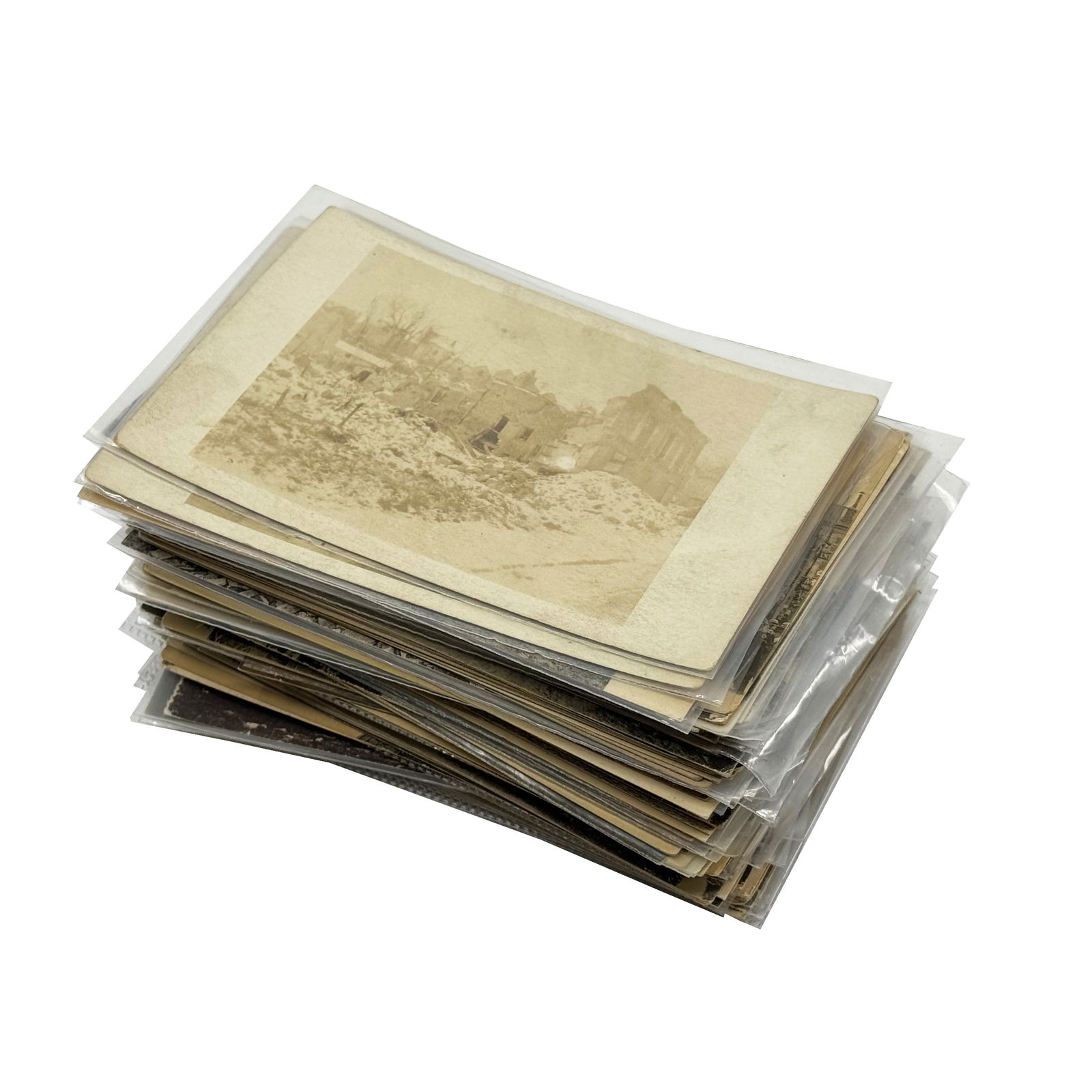 185 WWI French Postcards, Mostly Destruction Scenes (1 of 4)