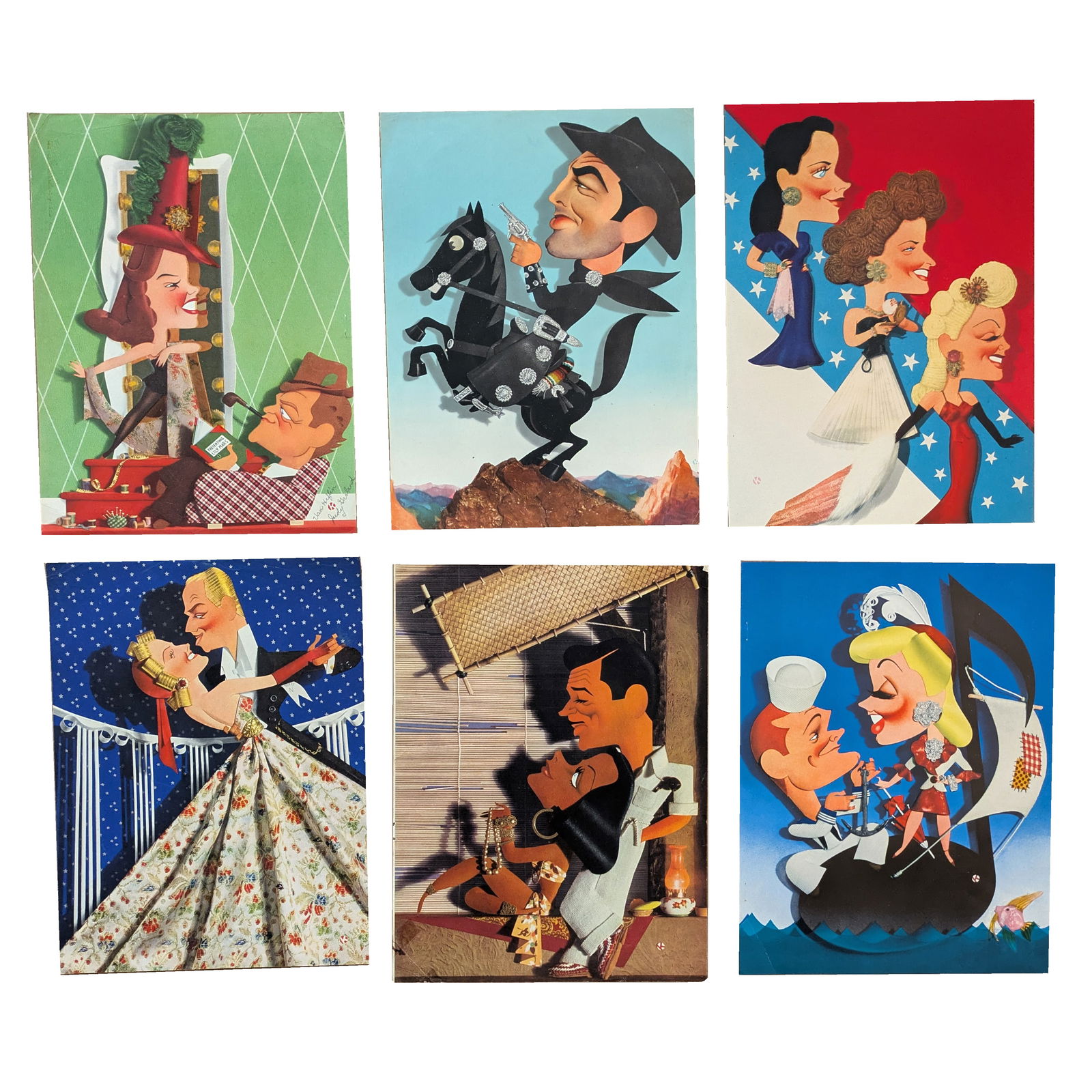 Jacques Kapralik: Collection of (30) MGM Movie Trade Ads 3D Artwork 1940-45 Gable, Garland, Hepburn (1 of 7)