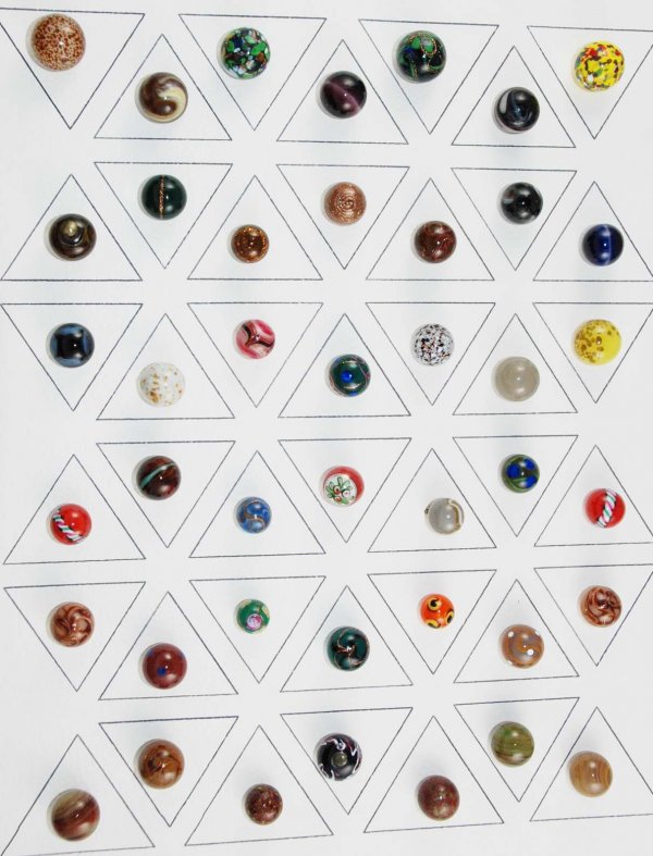 Glass Buttons: Great card of assorted Glass Balls, Speckled and Pin shank included