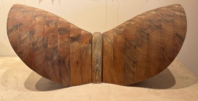 Loni Drager Handcrafted Wood Sculpture (15??h x 29??w x 10??d): Handcrafted Wood Sculpture (15”h x 29”w x 10”d Made from African wood