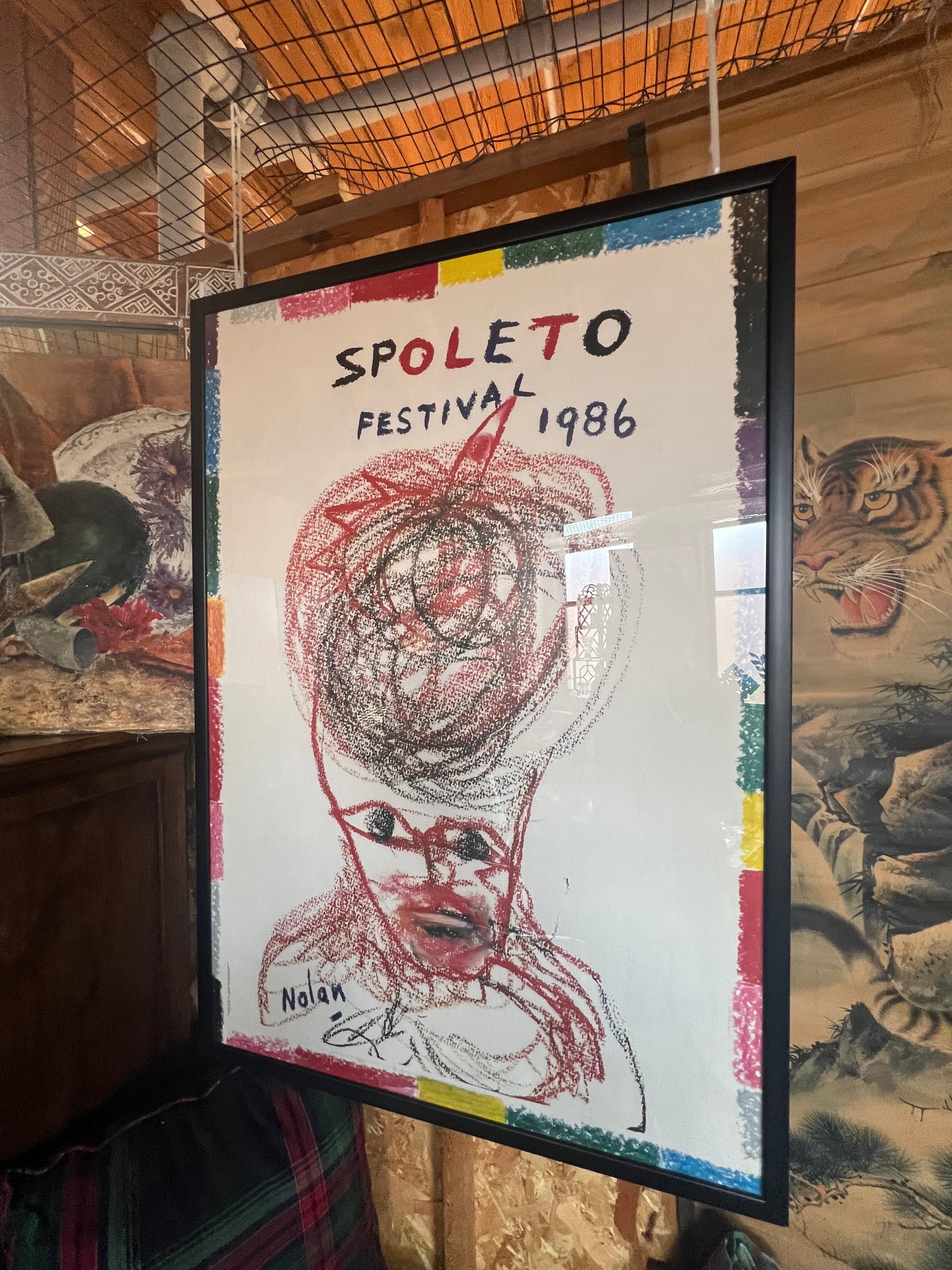 Spoleto Festival - 1986 Poster: Spoleto Festival - 1986 Poster29.5 H, 27.5 w & 2 D. Celebrate the artistry and culture of one of the nation’s premier arts festivals with this original Spoleto Festival 1986 poster. Featuring vibran