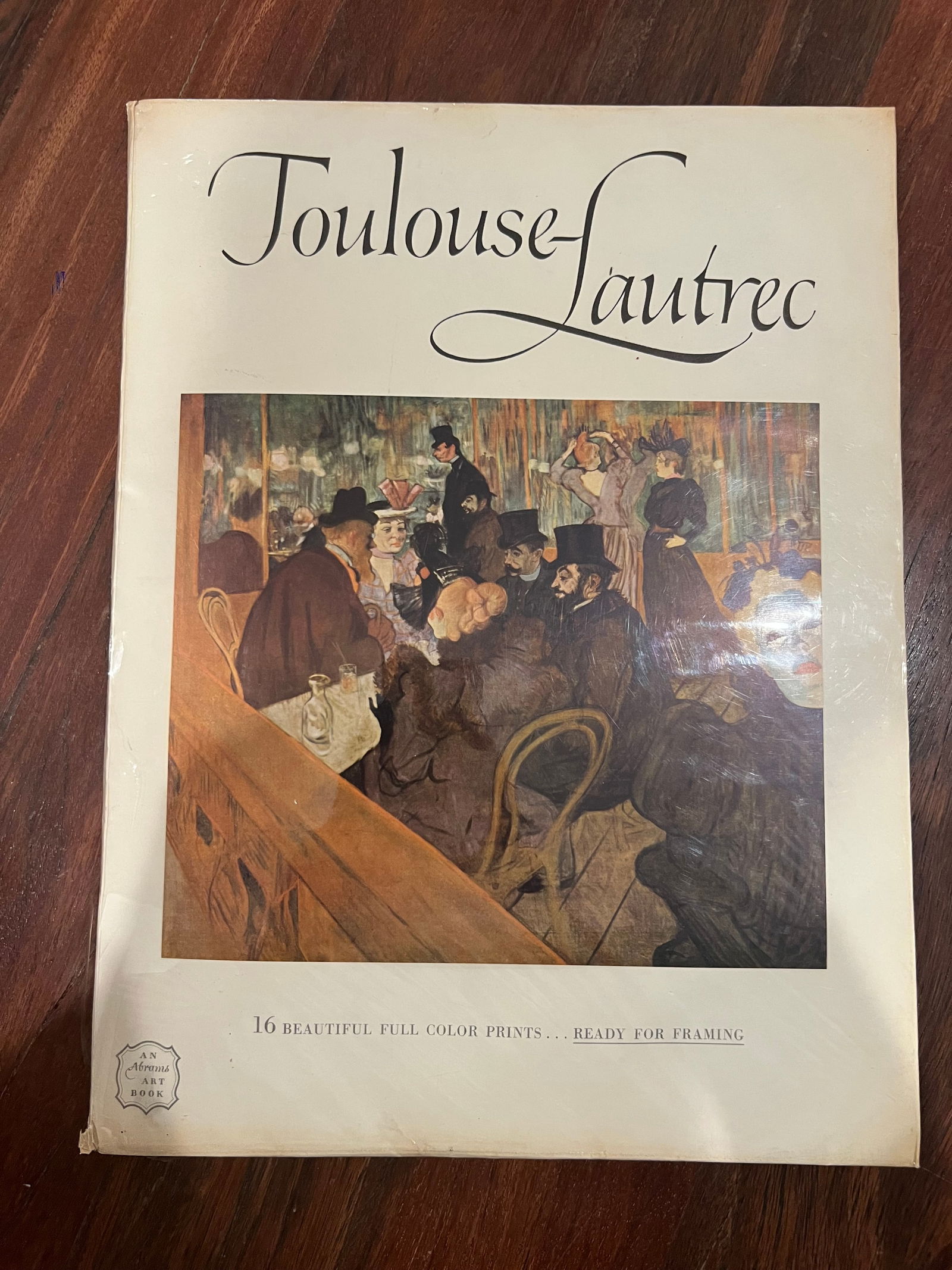Toulouse-Lautrec 16 Full Color Prints Abrams Large Art Book 1952 15" x11" (1 of 9)