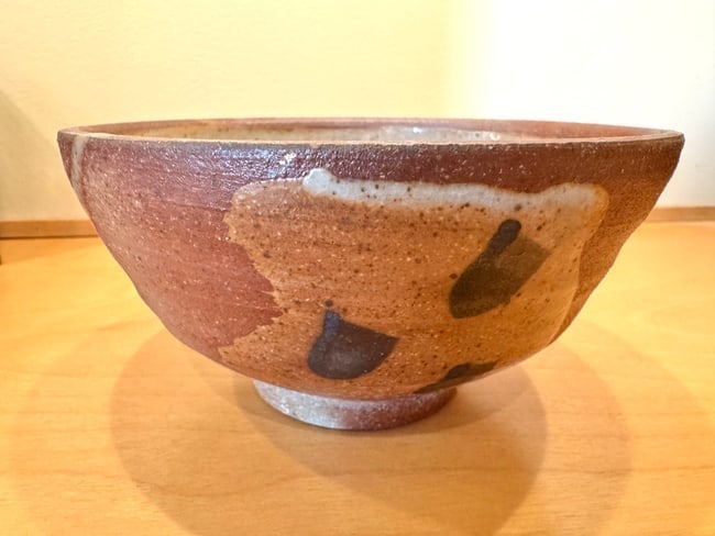 Japanese Chawan Pottery Tea Bowl – Signed Handmade Ceramic Matcha Cup (1 of 4)