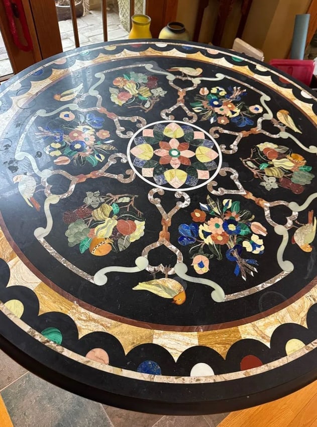 Pietra Dura Stone Inlaid Table (1 of 12)