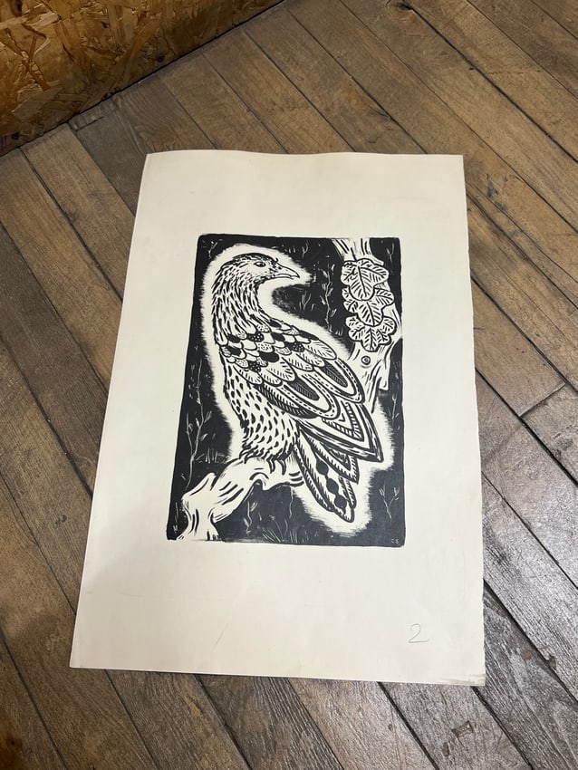 Charles Staples (1955) Golden Bird Proof Print (Unsigned) (1 of 6)