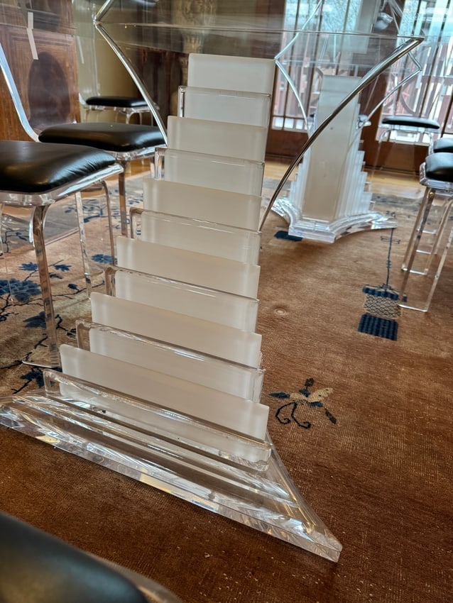 Lucite Dining Room Table - 3