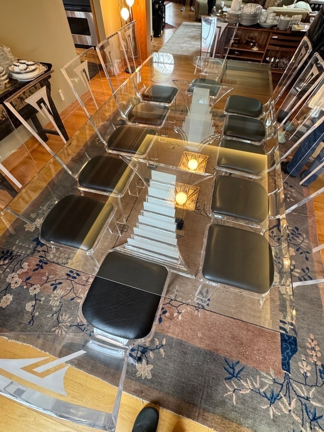 Lucite Dining Room Table - 4