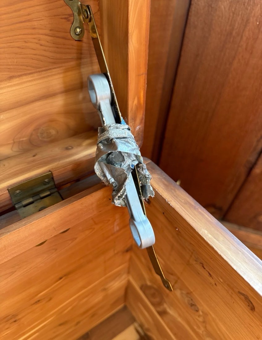 Cedar Copper Inlaid Chest - 3