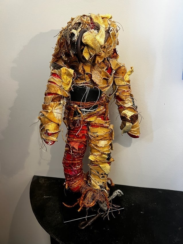 Diane Cooper Mixed Media Sculpture Fabric, Wood & Metal Figure (1 of 4)