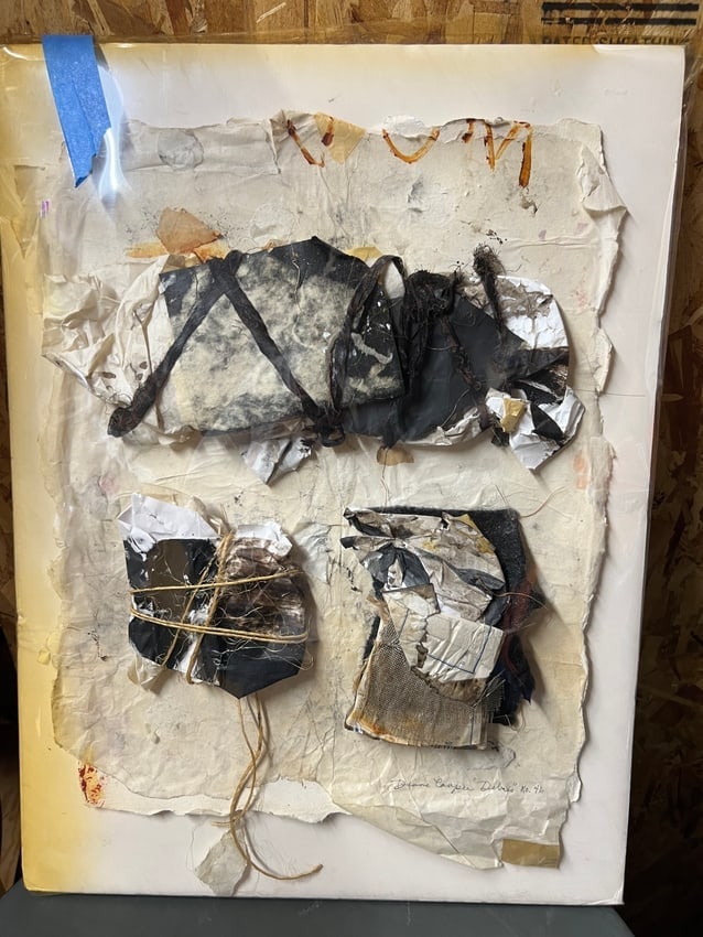 Diane Cooper "Debris No. 46" Mixed Media Collage on Paper Abstract Assemblage (1 of 5)