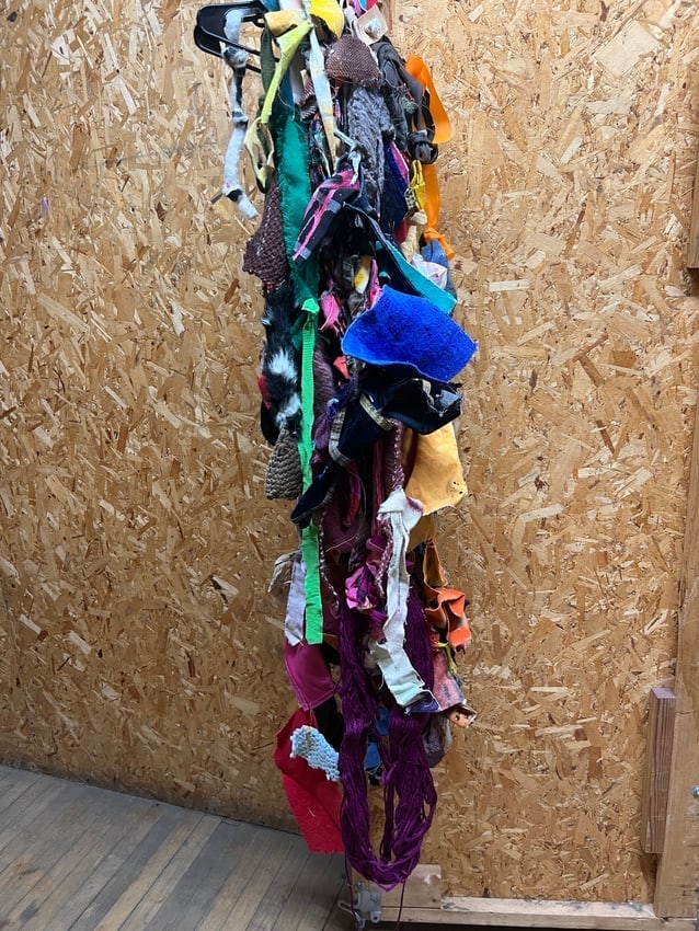 Diane Cooper Textile Wall Sculpture, Mixed Media Assemblage (1 of 4)