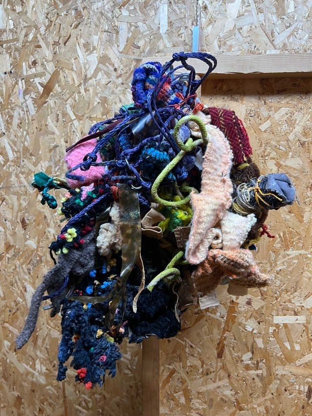 Diane Cooper Mixed Media Textile Assemblage Fiber & Found Object Sculpture (1 of 2)