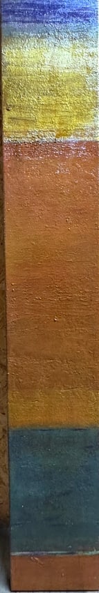 Abstract Color Field Painting on Metal Panel, Signed “Carwash & Lipstick #6” (2007, (1 of 4)