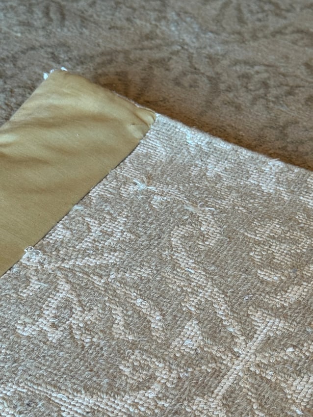 Neutral Beige Handwoven Area Rug, Subtle Pattern - 2